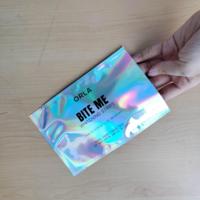 Pochette en plastique holographique thermoscellable et imperméable, sac d'emballage personnalisé imprimé avec feuille laser pour bandes de blanchiment dentaire
