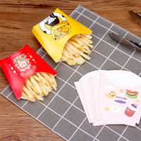 Boîte d'emballage pour frites en papier à emporter de qualité alimentaire jetable avec logo personnalisé boîte anti-huile chips