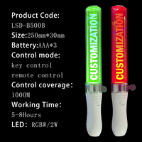 Barras de Luz LED para Discotecas y Conciertos, Varitas de Animación con Control Remoto de 433MHz, Lámina Acrílica de 15 Colores para Fiestas de Cumpleaños