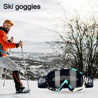 Lunettes de ski anti-rayures Lunettes de ski de snowboard anti-buée pour adultes Lunettes de neige d'hiver ultra-légères pour l'équitation Sports Escalade
