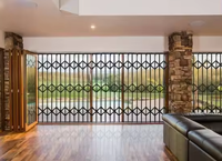 Grille de sécurité pour maison, rétractable, pliable, en aluminium, anti-dommages, anti-vol