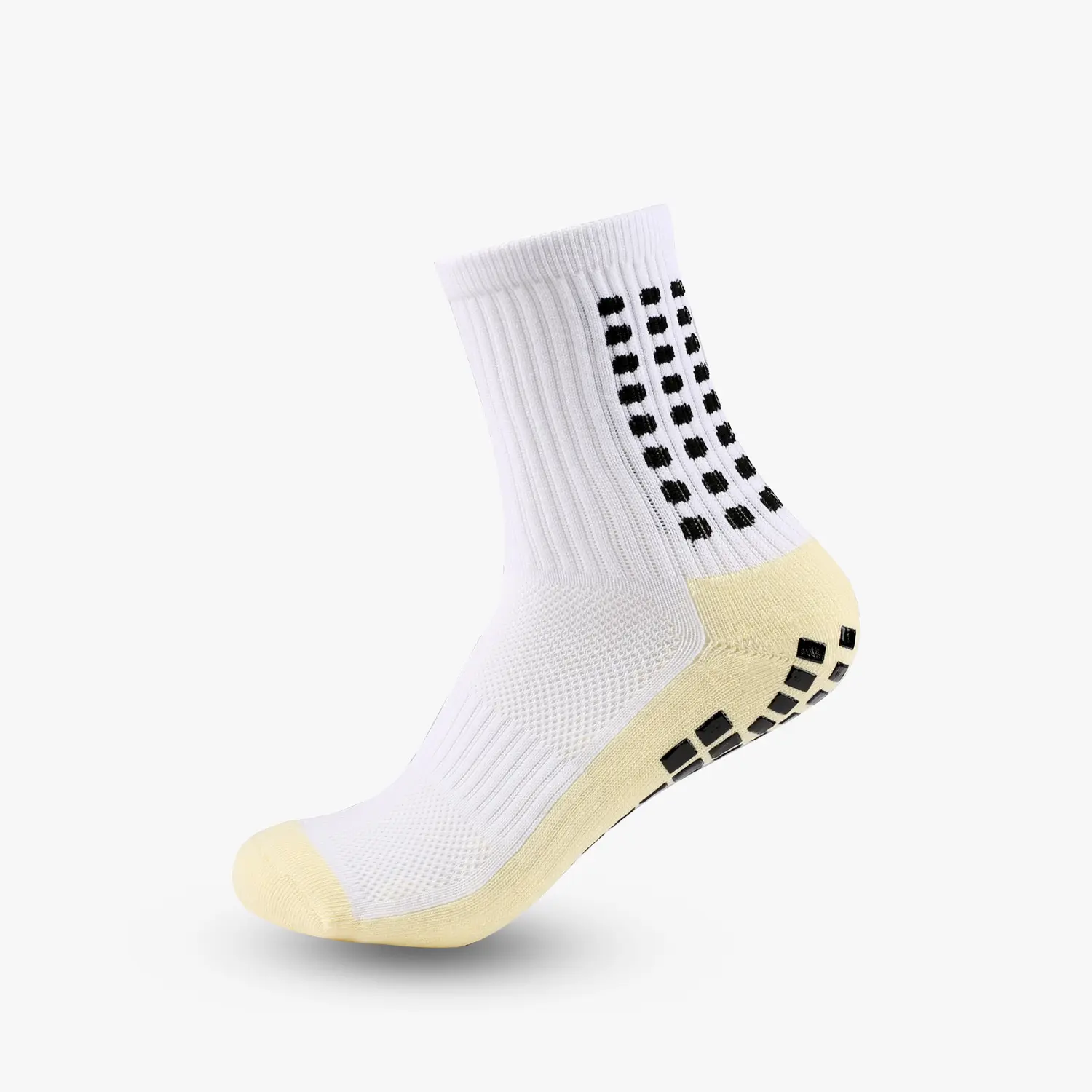 2022 New Cheap Wholesales Men Women Short Sport Soccer Socks White Black Running Cycling Silicone Grip for socks