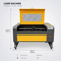 Machine de découpe laser CO2 industrielle 900x600mm 9060 60W 80W 100W pour papier, acrylique, bois, contreplaqué, MDF, cuir, avec refroidissement par eau et commande numérique CNC