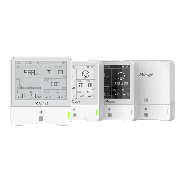 Milesight AM300 Series LoRaWAN Indoor Ambience Monitoring Sensor Air Quality Detector Temp Humidity CO2 PM2.5 TVOC HCHO Ozone