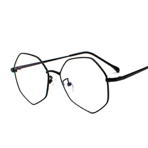 Maidis Women's Octagonal Gold Wire Eyeglasses Frames With UV Protection For Round Faces Fashion Trend - Product Image 4