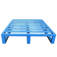 CIMC haute qualité 4 voies Euro acier palette Durable simple face métal pour entrepôts logistique charge dynamique