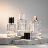 Flacon pulvérisateur de parfum rechargeable en verre transparent de 50 ml, flacon cosmétique anti-fuite à filetage pour échantillons