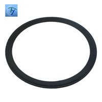 Joints d'étanchéité ronds noirs personnalisés en caoutchouc EPDM FKM, silicone, PTFE pour colliers de serrage Tri-Clover -200°C à 200°C Dureté 70
