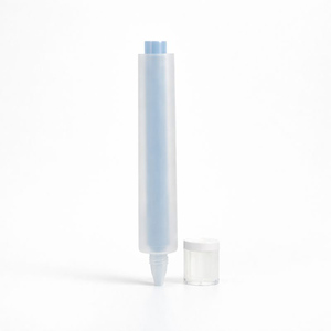 Tube souple double compartiment <span class=keywords><strong>2</strong></span>-en-1 en PE bleu personnalisé avec logo, 40 ml, pour crème corporelle, crème pour les mains, gel et sérum de soin de la peau - Product Image 6