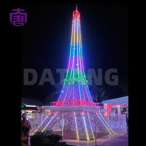Iron Tower LED Light Sculpture for Christmas Cities Theme Parks and Commercial Landscape Display - Product Image 3