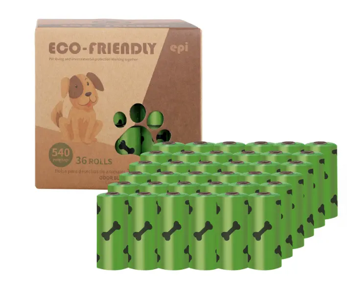 Fabricage Verkoop Milieuvriendelijk Biologisch Afbreekbaar Huisdierenvoer Hondenpoep Wc Picker Groene Zak Voor Huisdier