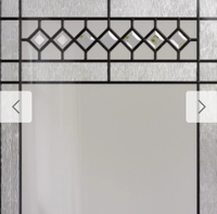 Inserts de porte en verre décoratifs isolants modernes, finition zinc-cuivre-nickel personnalisée, unité IG trempée pour entrée de villa et salle à manger