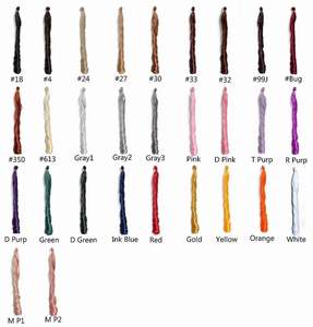 Extensiones de Cabello Sintético con Ondas <span class=keywords><strong>Sueltas</strong></span> en Espiral, Fibra de Alta Temperatura de 150g, Rizos Franceses Sedosos - Product Image 5