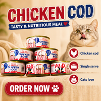 Nourriture humide pour chat aux saveurs mélangées en conserve de 85 g, riche en protéines, poulet, saumon, poisson, collations saines pour animaux de compagnie