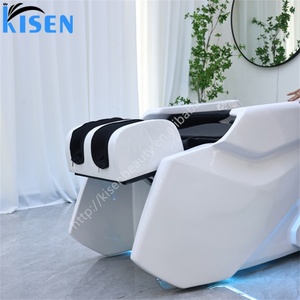 Fauteuil de massage automatique Kisen, lit de shampoing, massage corporel complet 3/4D pour personnes corpulentes avec lumière LED - Product Image 2