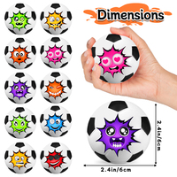 Ballon de football en mousse PU de taille mini 6 cm avec logo personnalisé, anti-stress, décompression, style doux, jouet à presser promotionnel