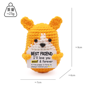 Regalos de Ganchillo Positivos con Diseño de Cachorro Corgi para Mujeres, Hombres, Amigos, Compañeros de Trabajo, Perro de Ganchillo Inspirador para Adolescentes, Cumpleaños, Graduación - Product Image 4