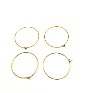 Aros Redondos de Cobre JD-532 de Nueve Círculos para Fabricación de Pendientes y Accesorios de Joyería - Product Image 2