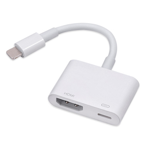 2 Trong 1 HDTV Chiếu Màn Hình Kỹ Thuật Số Âm Thanh AV Chuyển Đổi Cáp HD-MI Adapter Đồng Bộ Kết Nối Màn Hình Cho Iphone - Product Image 1
