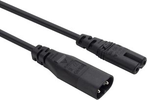 Câble d'extension d'alimentation IEC 60320 C8 mâle vers C7 femelle, adaptateur principal, 3FT 1M 0.75mm² - Product Image 4