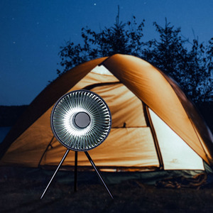 Indoor Outdoor <b>Battery</b> <b>Operated</b> USB <b>Hanging</b> Hook Mini Camping Tent Ceiling Fan with LED <b>Light</b> and Remoter - Product Image 2