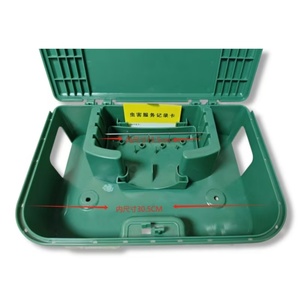 Plastic Durable Mouse Catch Cage Rat Catch <b>Box</b> Trap Lockable Rodent <b>Bait</b> Station <b>Box</b> with Key - Product Image 1