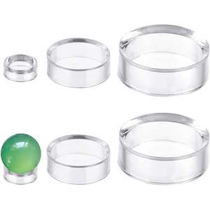 Support <span class=keywords><strong>de</strong></span> présentation en acrylique transparent pour boule <span class=keywords><strong>de</strong></span> cristal, spécimen minéral, anneau, balle <span class=keywords><strong>de</strong></span> baseball <span class=keywords><strong>et</strong></span> pierre sphérique - Product Image 6