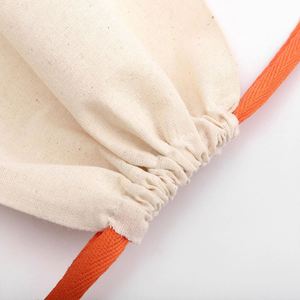 Pochette de maquillage en coton et lin personnalisée avec logo de marque, sac cadeau rose, sac cosmétique en coton et lin personnalisé avec cordon de serrage - Product Image 2