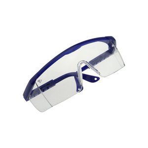 Lunettes de sécurité à monture intégrale, monture bleue, verres transparents, protection pour travaux en laboratoire chimique - Product Image 2