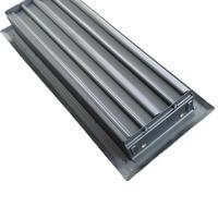 Grille de sol décorative moderne en acier galvanisé noir mat Jointair HVAC, avec réglage facile du débit d'air, pour la maison