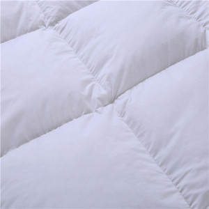 Colchón a prueba de plumón de ganso 100%, colchón <span class=keywords><strong>grueso</strong></span> de plumas de ganso, tamaño king para hotel, venta al por mayor de fábrica, 40s - Product Image 5