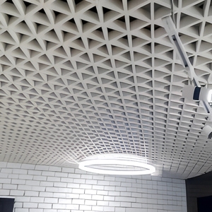 Panneaux de plafond suspendus modernes en aluminium pour centres commerciaux, hôtels, cuisines et villas - Design intérieur suspendu au design épuré - Product Image 1