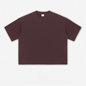 Camiseta Oversize de Corte Cuadrado para Hombre, 230 GSM, Tejido de Punto Grueso, 100% Algodón, con Estampado Digital y Hombros Caídos - Product Image 1