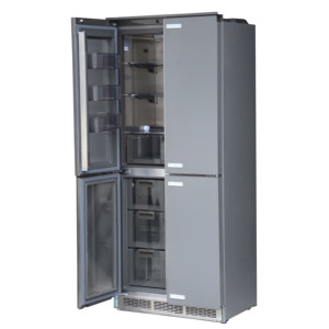 ثلاجة بأربعة أبواب سعة 355 لتر من الفولاذ المقاوم للصدأ مع مجمد سفلي خالية من الصقيع وكفاءة طاقة من الدرجة الأولى - Product Image 3