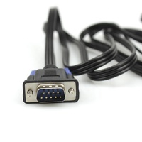Câble coaxial personnalisé DB 9 broches mâle vers 6 RCA avec paire torsadée en cuivre pur et gaine en PVC