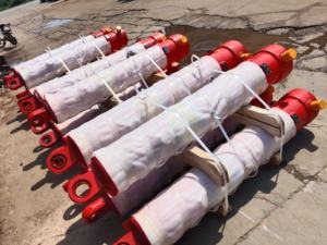 Vérin hydraulique pour camion benne à grand calibre avec sortie à décompression rapide pour améliorer le taux de rotation du matériel - Product Image 5