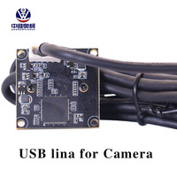 Módulo de Cámara Zhongwei Aoke 4K8MP Imx415 32mm 3mm 95 Grados Sin Distorsión Android USB UVC OTG Sin Controladores para Robótica PCBA