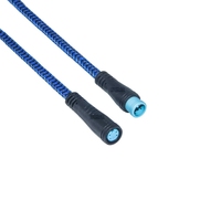 Connecteur M8 4 broches, câble d'alimentation tressé pour voiture, extension aviation, prise mâle-femelle, étanche IP67