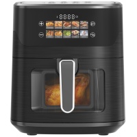 Friteuse à air électrique carrée moderne 7,5 L 2000 W à commande tactile, sans huile, pour rôtir, nettoyage facile, four intelligent pour usage hôtelier et domestique