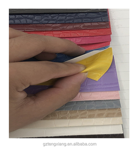 PU material artificial leather crocodile patent PU leather packing material Can be used to make packing box&gift