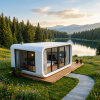 Maisonnette préfabriquée moderne de 40 pieds, type Apple Cabin, certifiée AS Classe 1A, maison modulaire pour location de logement secondaire en Australie