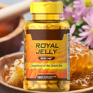 Cápsulas de Jalea Real en Gel, 100% Orgánicas y Naturales, Extracto de Miel Fresca, Refuerzo del Sistema Inmunitario, 120 Unidades, Logotipo Personalizado - Product Image 3