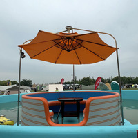 Haute qualité bateau Offre Spéciale pas cher équipement de jeu d'eau point de goutte magique beignet bateau gonflable flottant Barbecue bateau