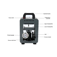 Kostengünstige Neue Manuelle Kleine Hydraulische Presse 10 Tonnen Druck Heißpresse mit Doppelten Heizplatten 110-220V für Mauspad