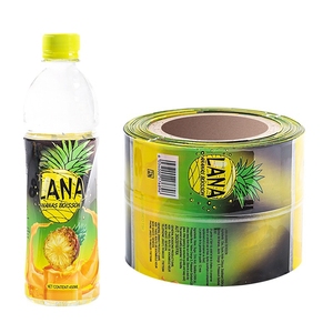 <span class=keywords><strong>Film</strong></span> de rouleau de manchon thermorétractable d'emballage en plastique étanche à l'humidité à motif personnalisé pour le corps de bouteille de boisson - Product Image 3