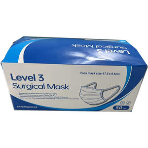 SJ Masker Wajah Medis EN14683 Mascarillas Maskss Wajah ASTM Level 3 3ply Masker Wajah Sekali Pakai - Product Image 1