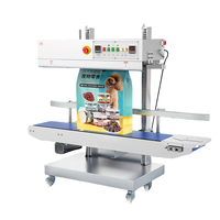 Scelleuse verticale industrielle automatique continue pour sacs - Machine à film thermique pour aliments, produits chimiques et poudres