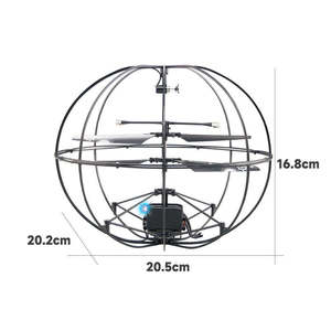 ลูกบอลบินบังคับวิทยุ 2.4GHz 3 ช่องสัญญาณ ของเล่นเด็ก เฮลิคอปเตอร์โดรน UFO สุดเท่ พร้อมระบบล็อคระดับความสูง และไจโร - Product Image 3