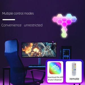 Đèn LED trang trí nội thất RGB kết hợp Wifi, kiểu ghép nối thông minh Aoying, 6 bóng, tạo hiệu ứng ánh sáng đa sắc - Product Image 2