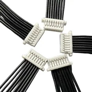 custom jst 1.0mm SHR-09V-S-B 9 pin way connector cable wire harness